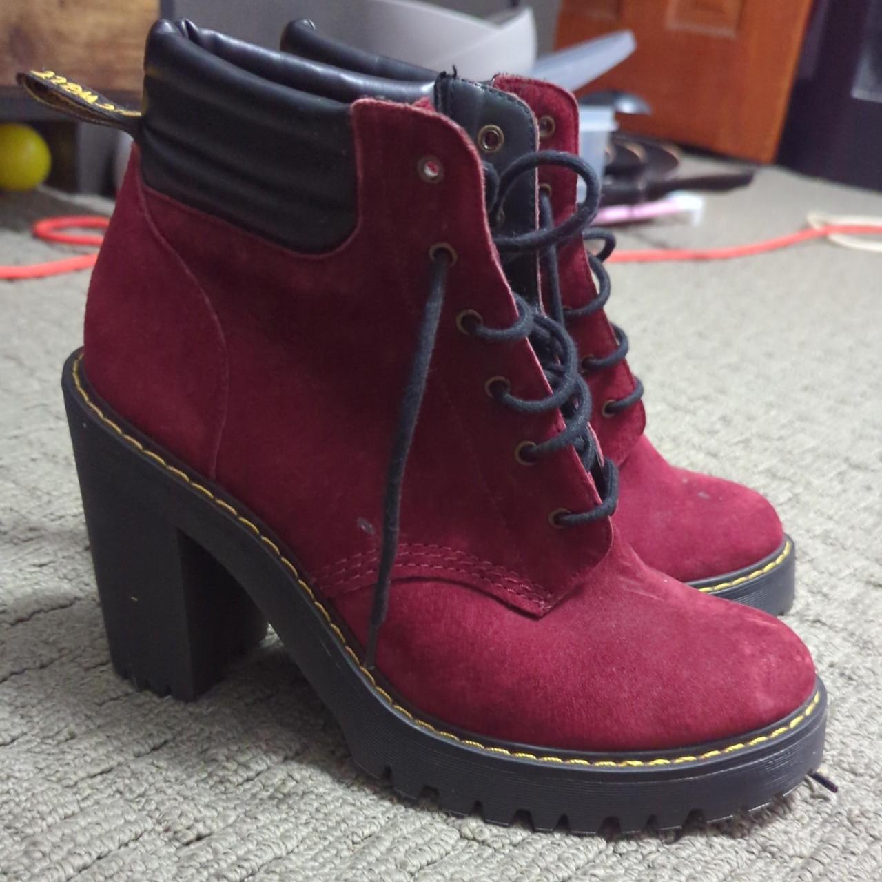 Dr martens persephone cherry red hotsell