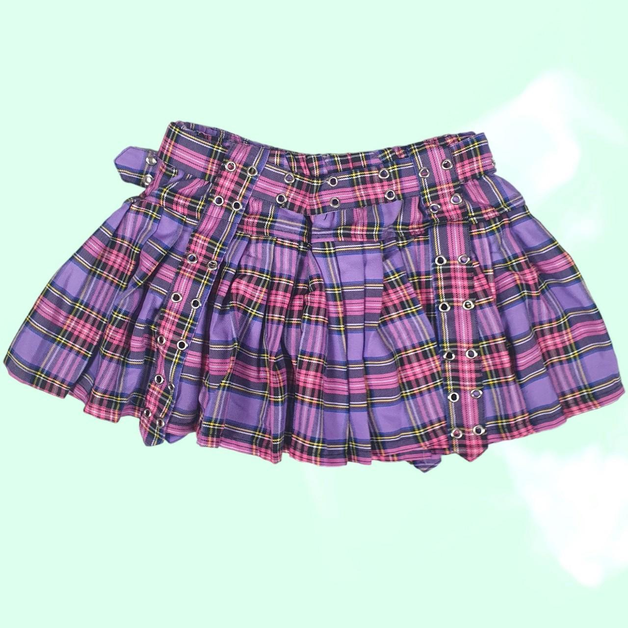 💟🦇 Tartan Pleated Skirt 🦇💟 #Harajuku #visualkei... - Depop