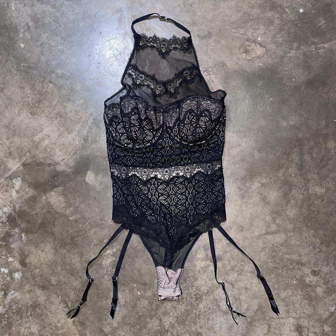 Victoria's Secret Black Strappy Bondage Caged - Depop