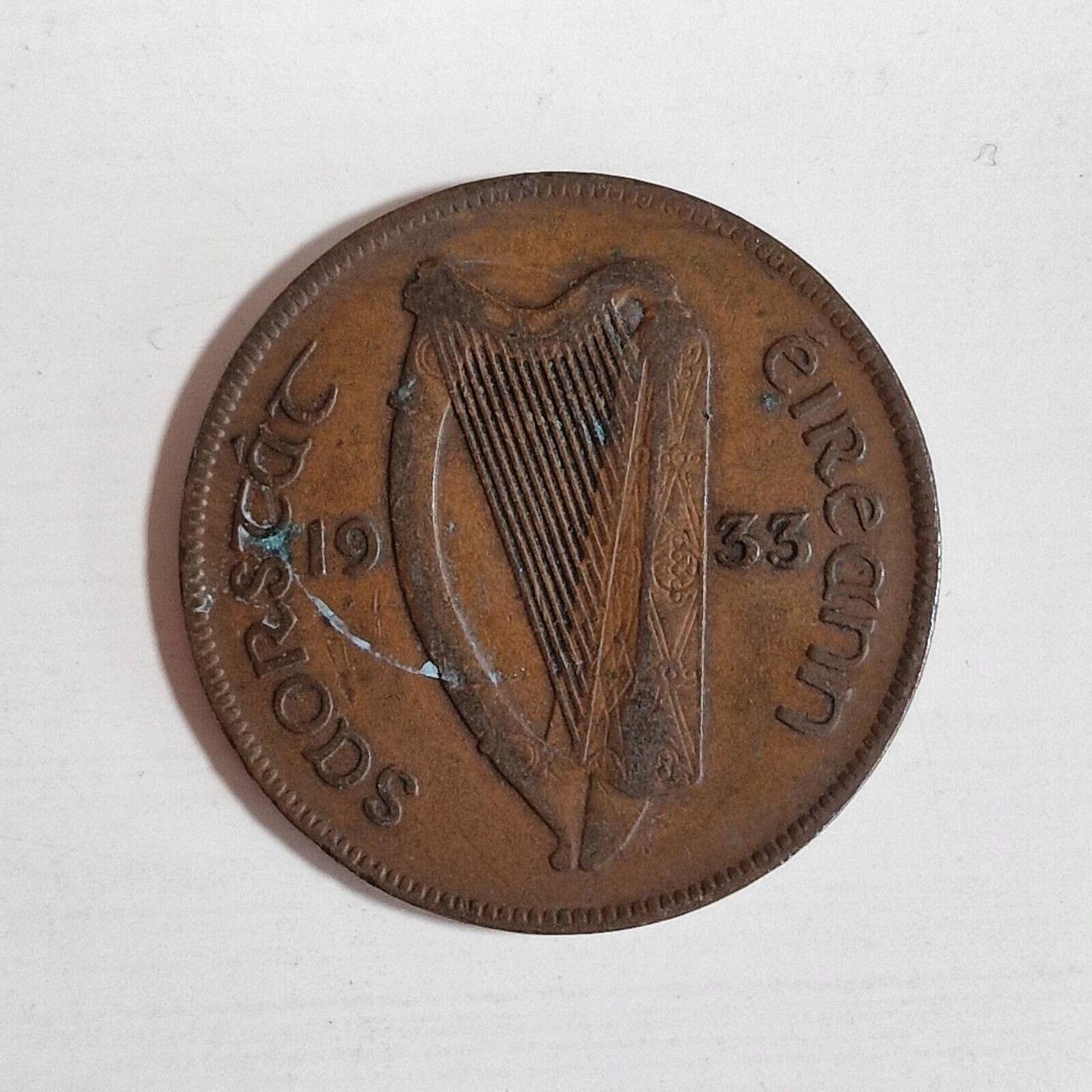 irish-one-penny-1993-1d-coin-bronze-pennycoin-depop