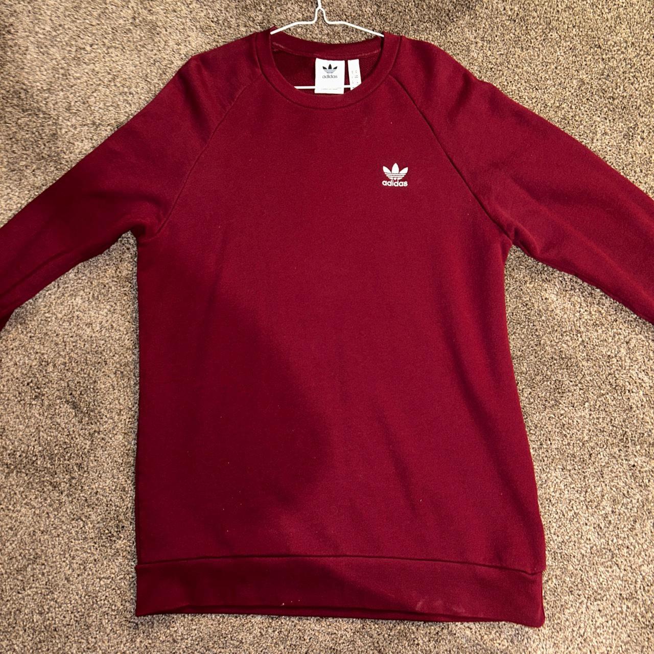 Adidas originals best sale sweatshirt burgundy