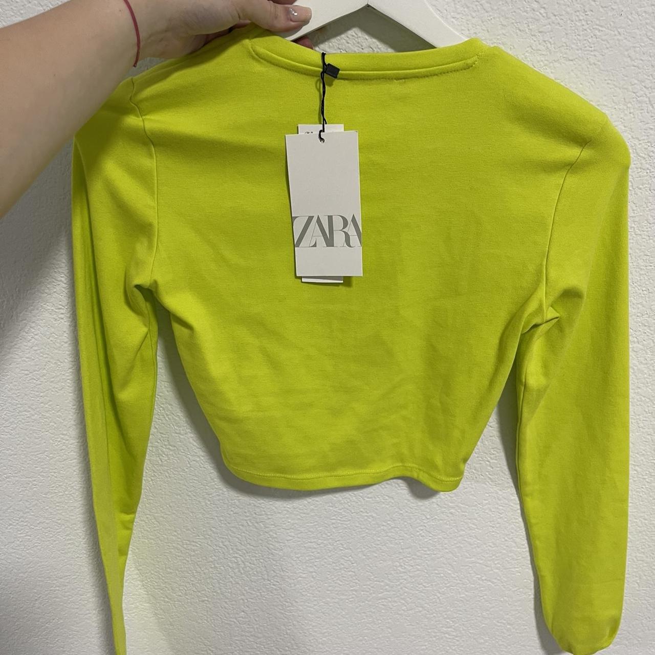 Zara Women's Green Croptop Depop