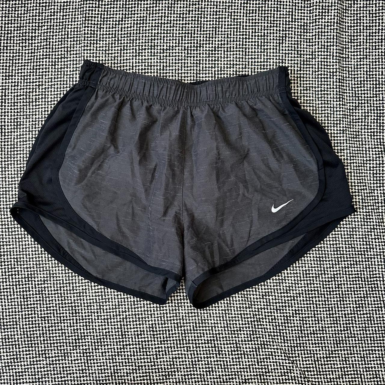 Dark grey best sale nike shorts womens