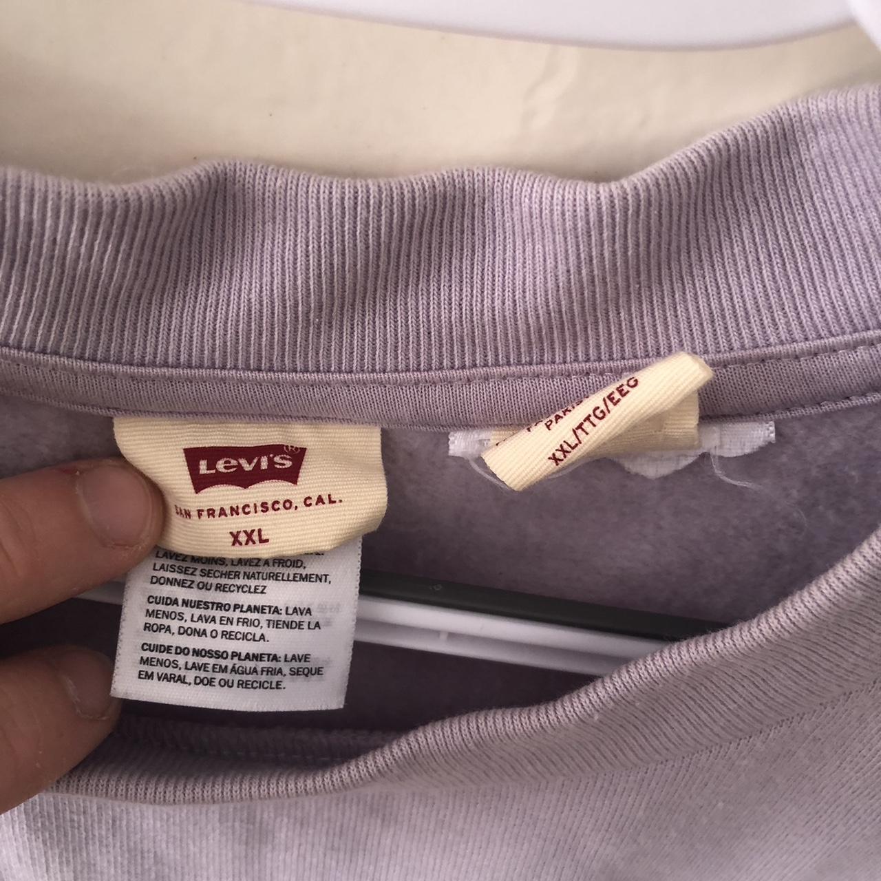 Levi’s cropped jumper, lilac colour. Size XXL Has a... - Depop