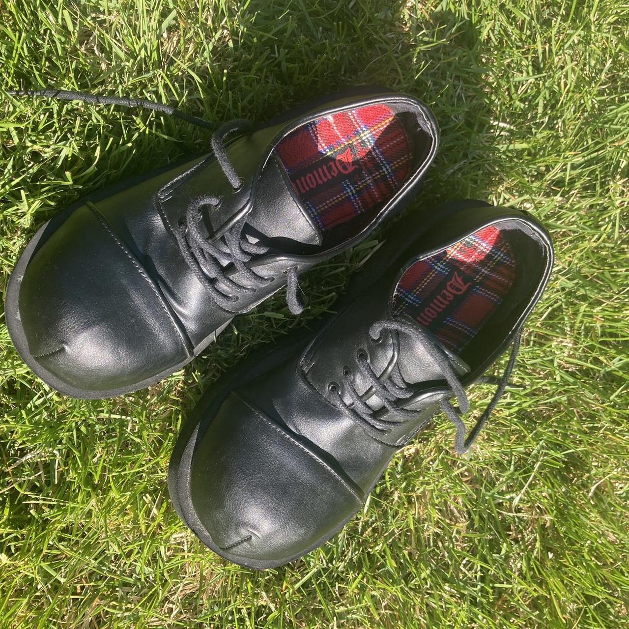 demonia proper work oxford shoes