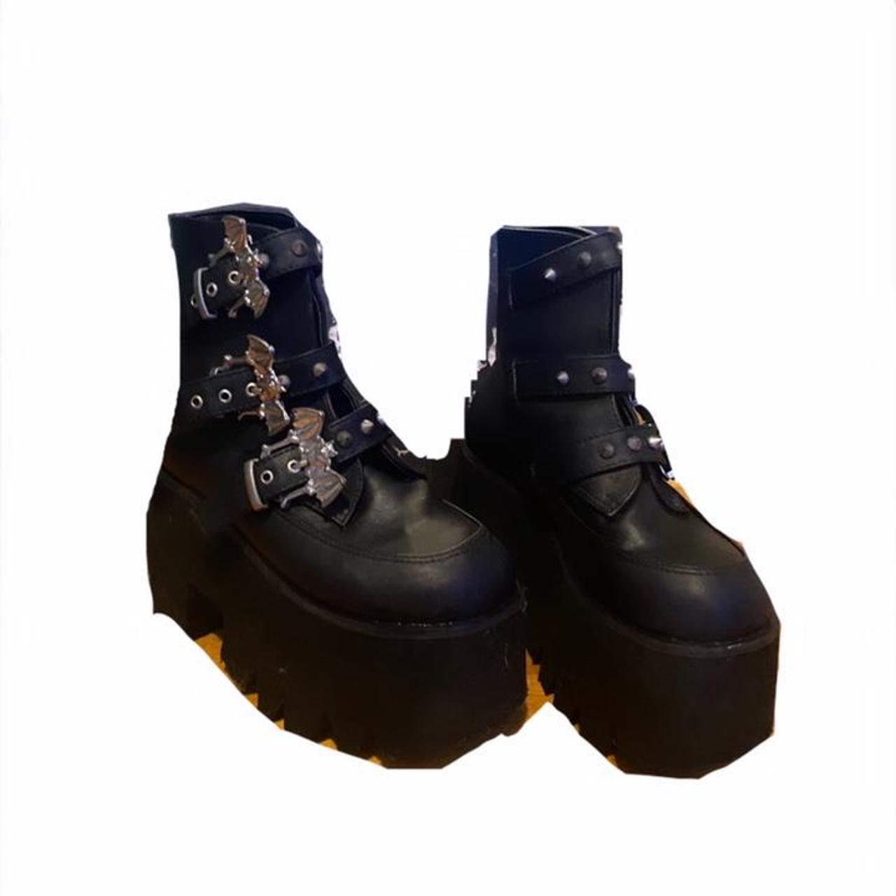 Demonia Women's Black Boots | Depop