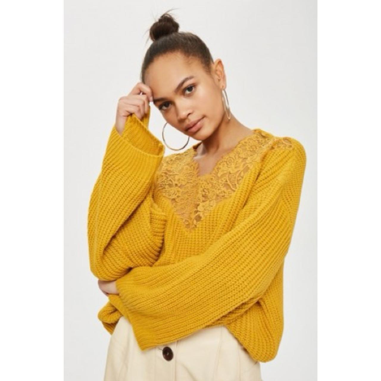 Topshop mustard jumper sale