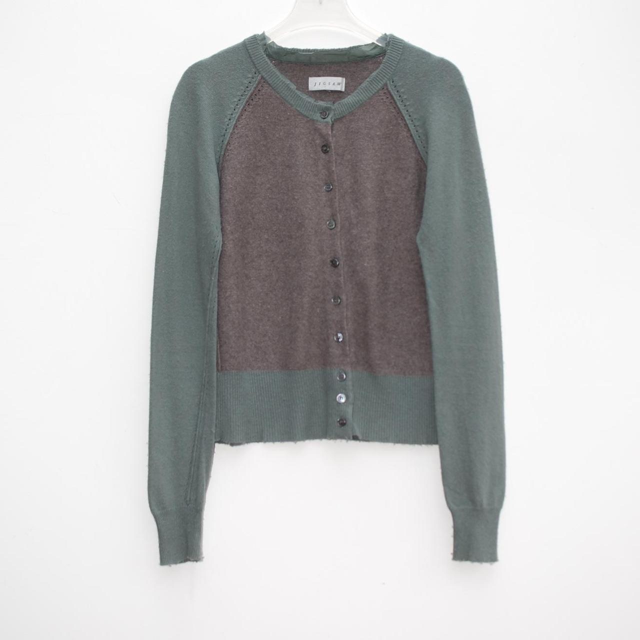 Jigsaw green outlet cardigan