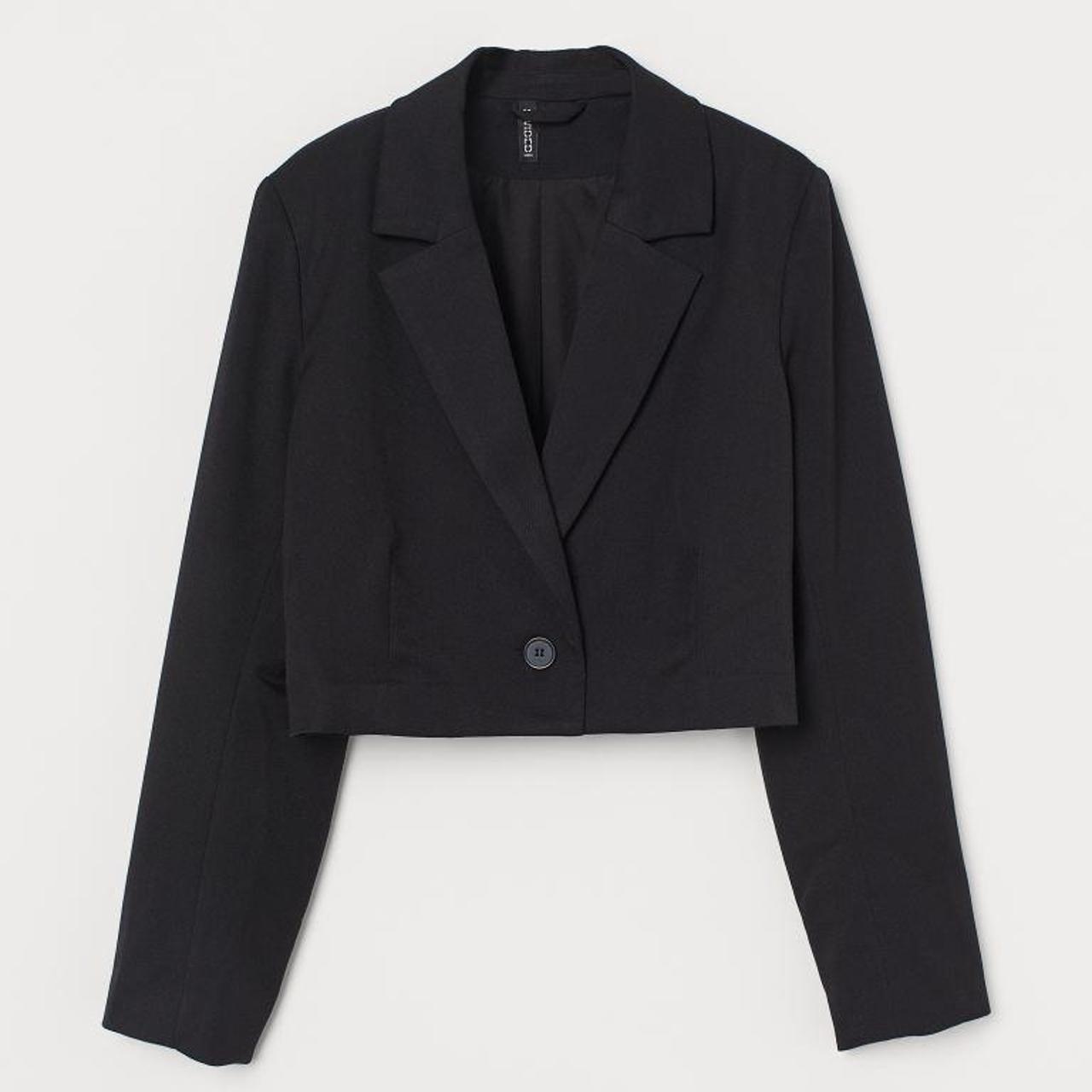 H&M Women's Black Jacket Depop