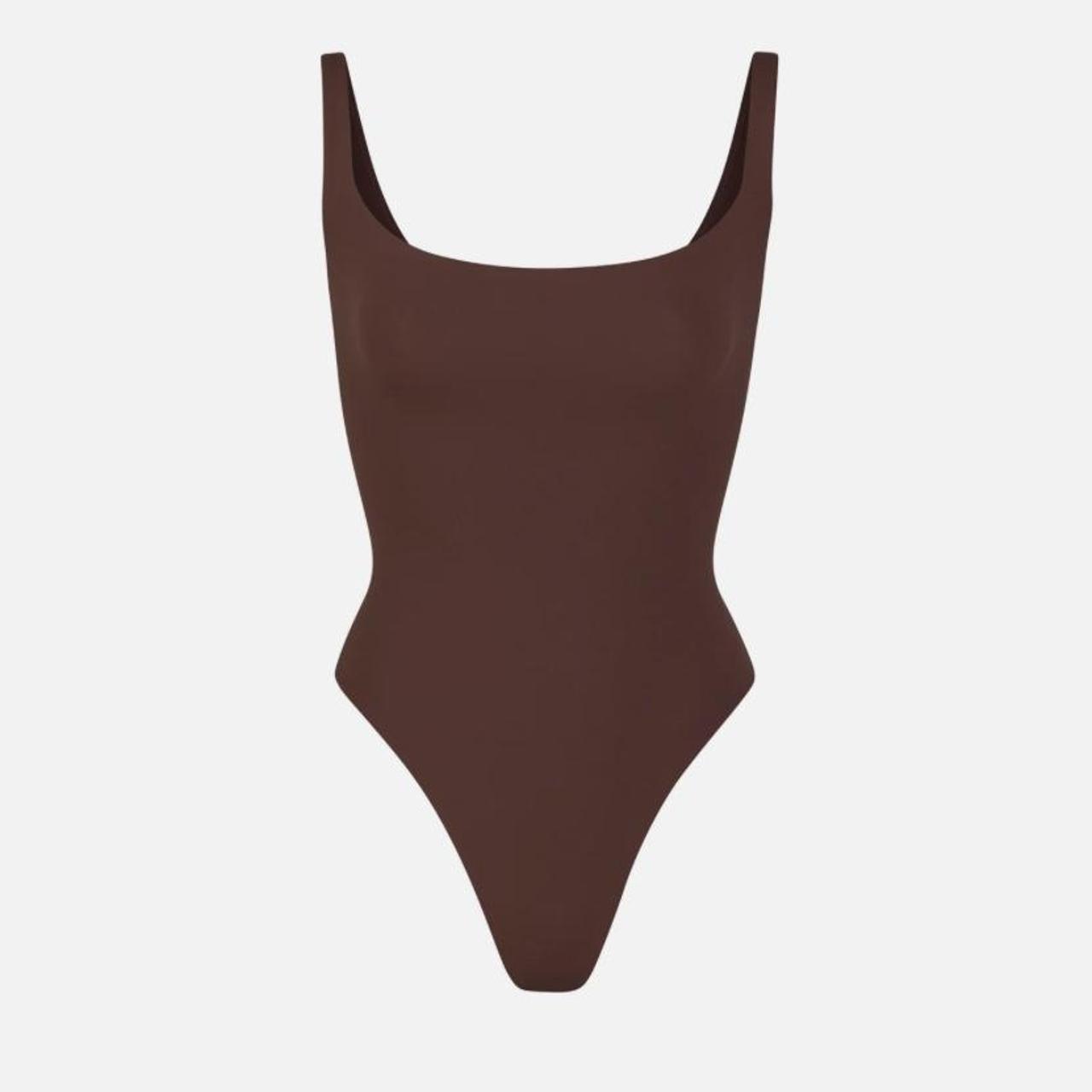 SKIMS Fits Everybody Square Neck Sleeveless Bodysuit... Depop