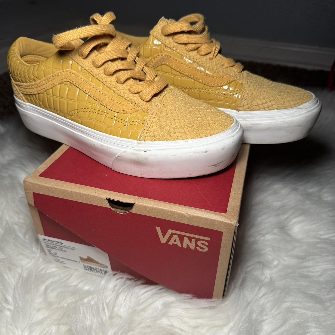 Platform vans yellow hotsell