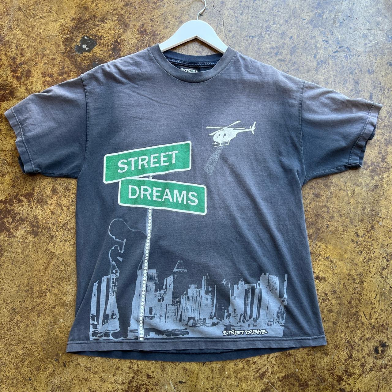 RARE STREET DREAMS SUN DYED TEE SHIRT UPCYCLED SUN... - Depop