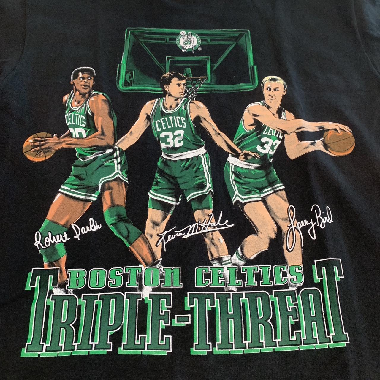 Larry Bird Celtics graphic tee. Very high quality - Depop