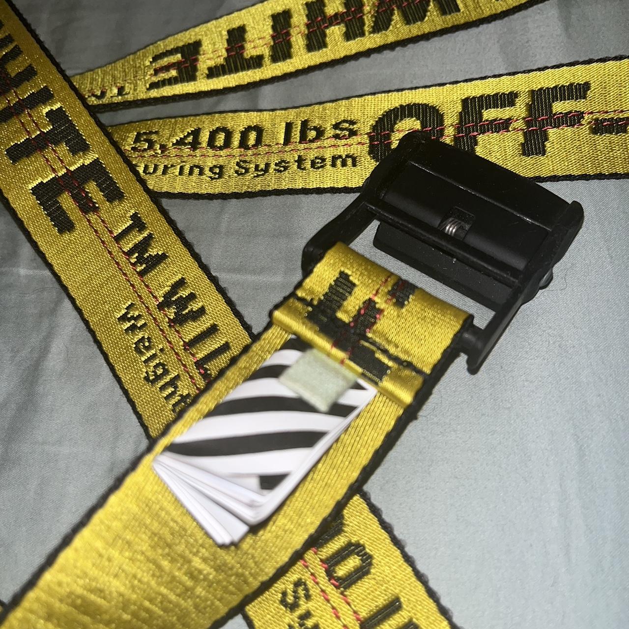 OFF-WHITE belt 🤍 never been used #offwhite #OFF-WHITE - Depop