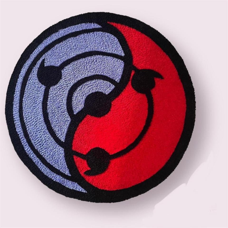 Sharingan and Rinnegan Naruto Embroidered Iron-on / Velcro Sleeve Patch