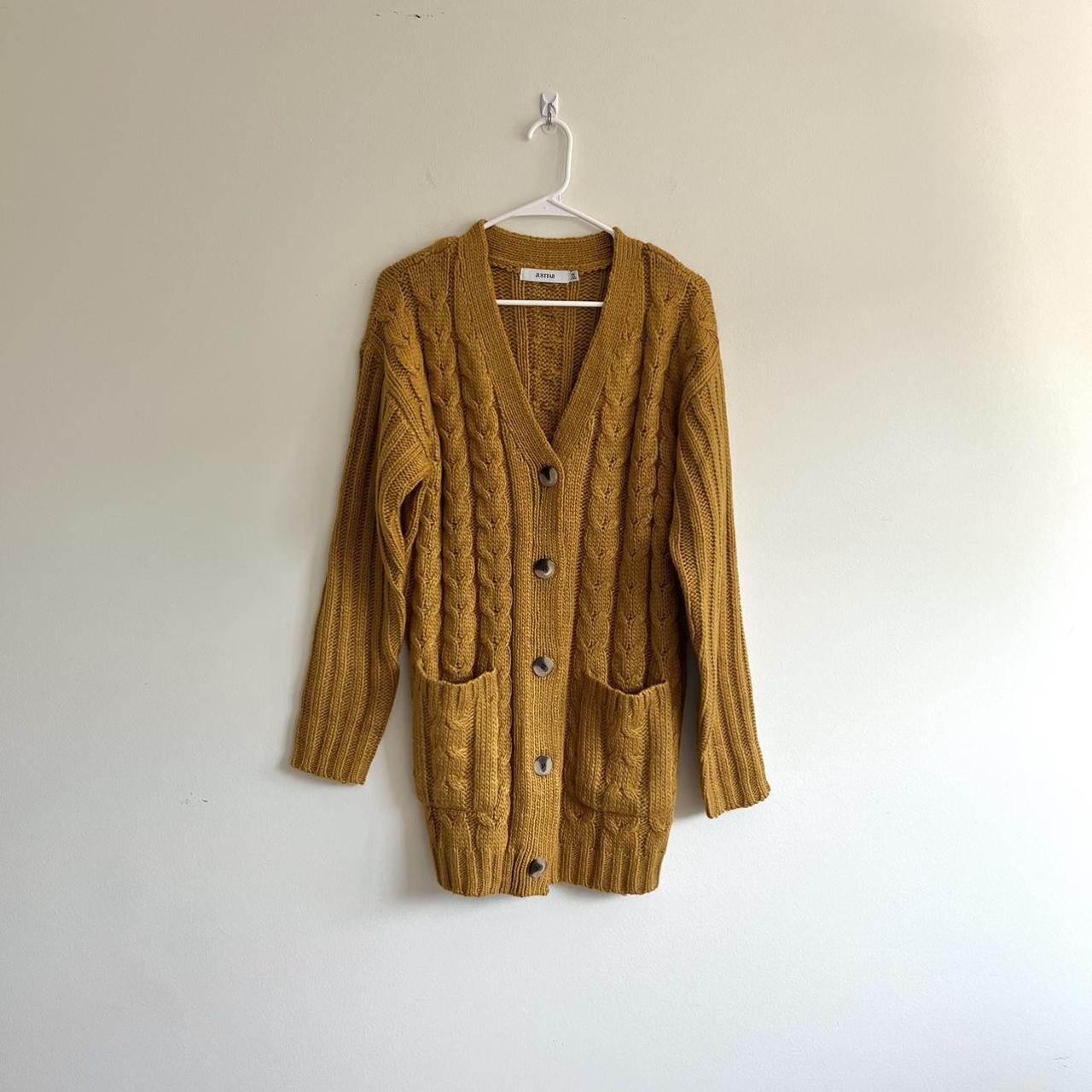 Mustard boyfriend clearance cardigan