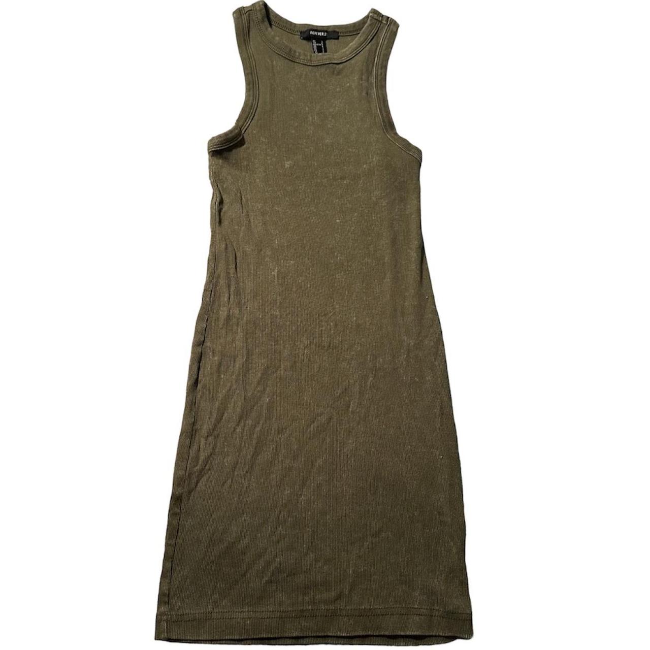 Olive green hot sale tank dress