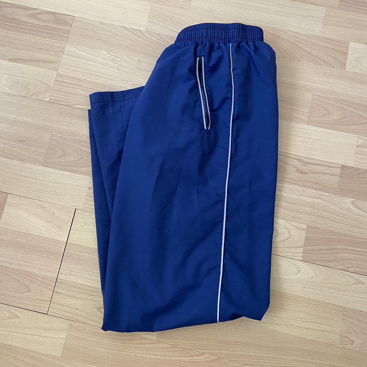 Navy Track Pants - 26”-29” waist band - elastic... - Depop