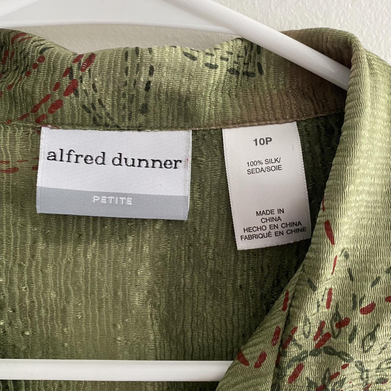Alfred Dunner Women's Green and Burgundy Blouse (4)