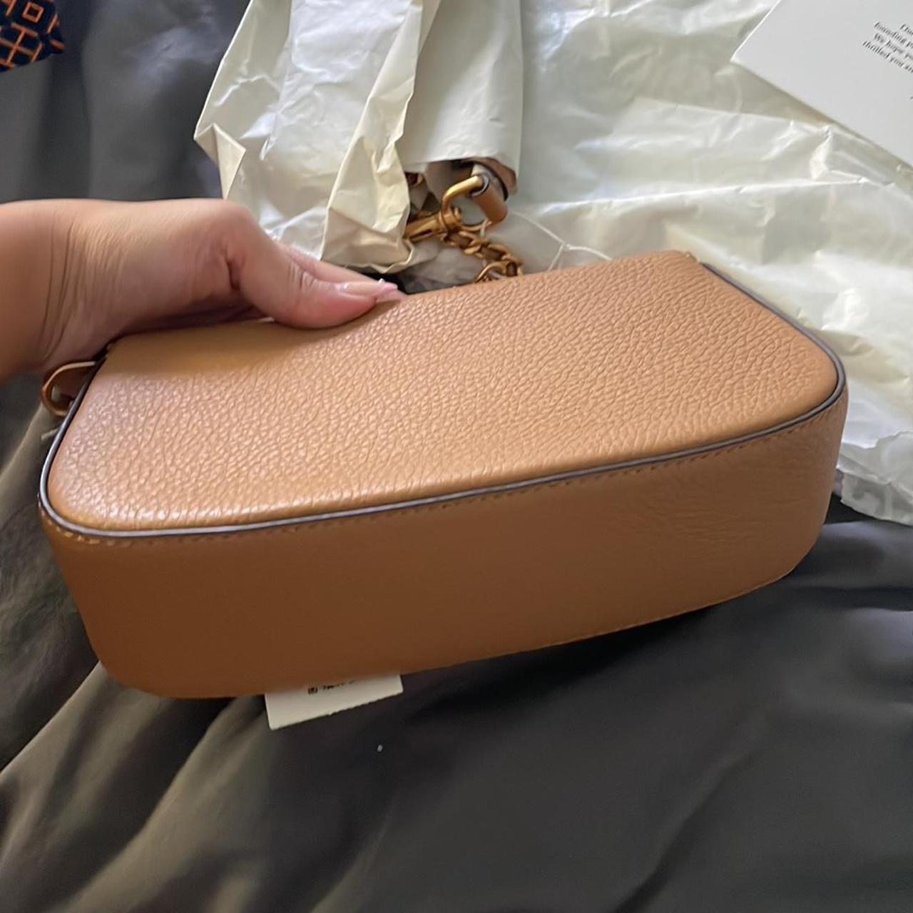 Authentic Light Taupe Tory Burch Fleming Convertible - Depop