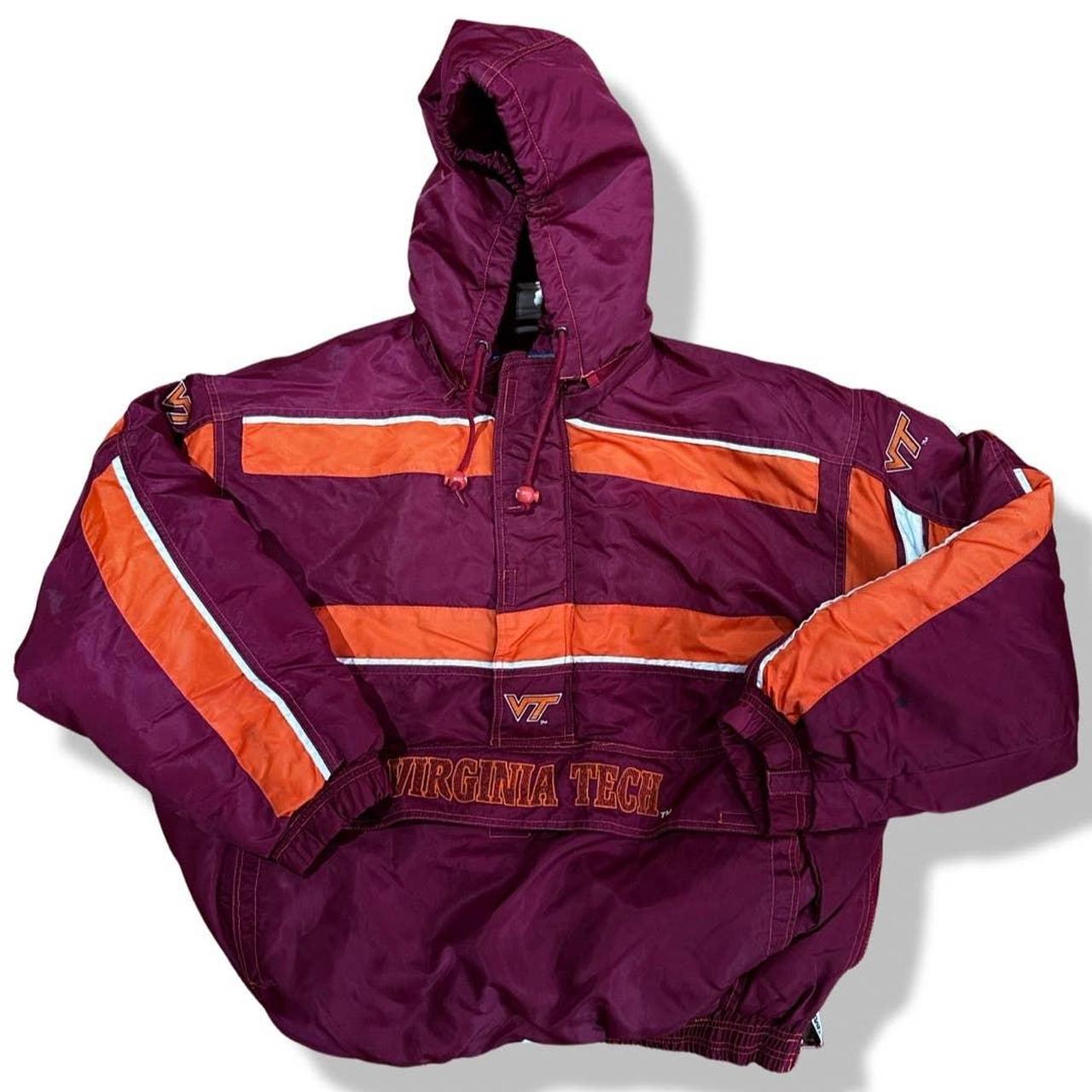 Starter Men's Red and Orange Jacket Depop