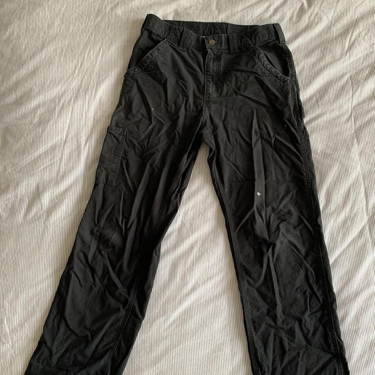 Carhartt Men's Black Trousers | Depop