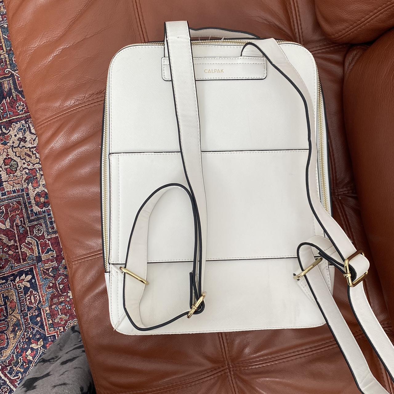 White calpak backpack / laptop carrier case Good... - Depop