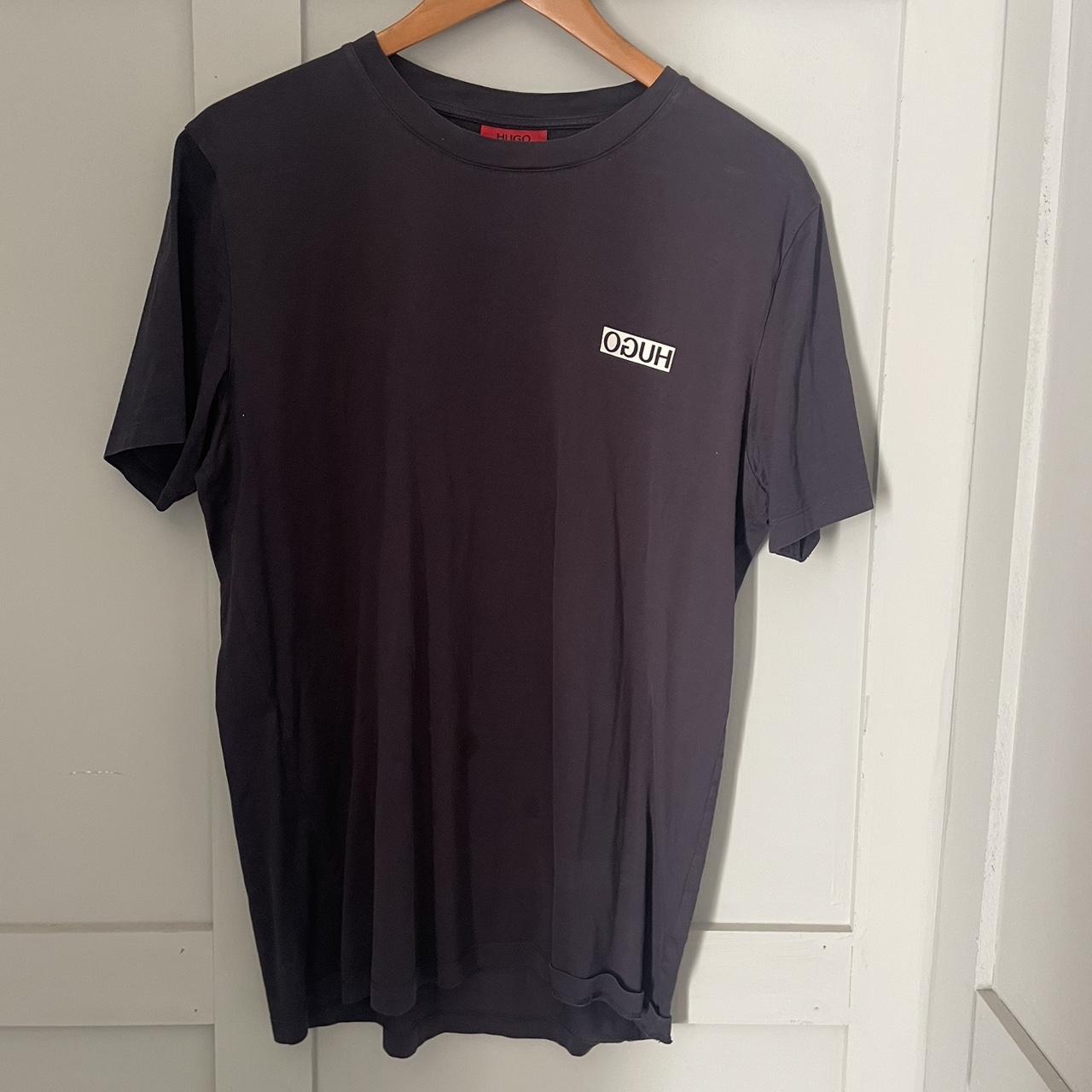 Men’s navy Hugo T shirt Size Medium - Depop