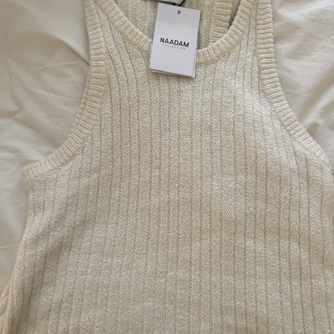 NAADAM Cashmere Ribbed Tank. Creamy/white color. New... - Depop