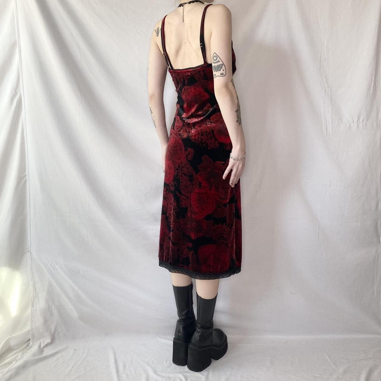 90’s whimsigothic velvet dress vintage 90s vampy... Depop