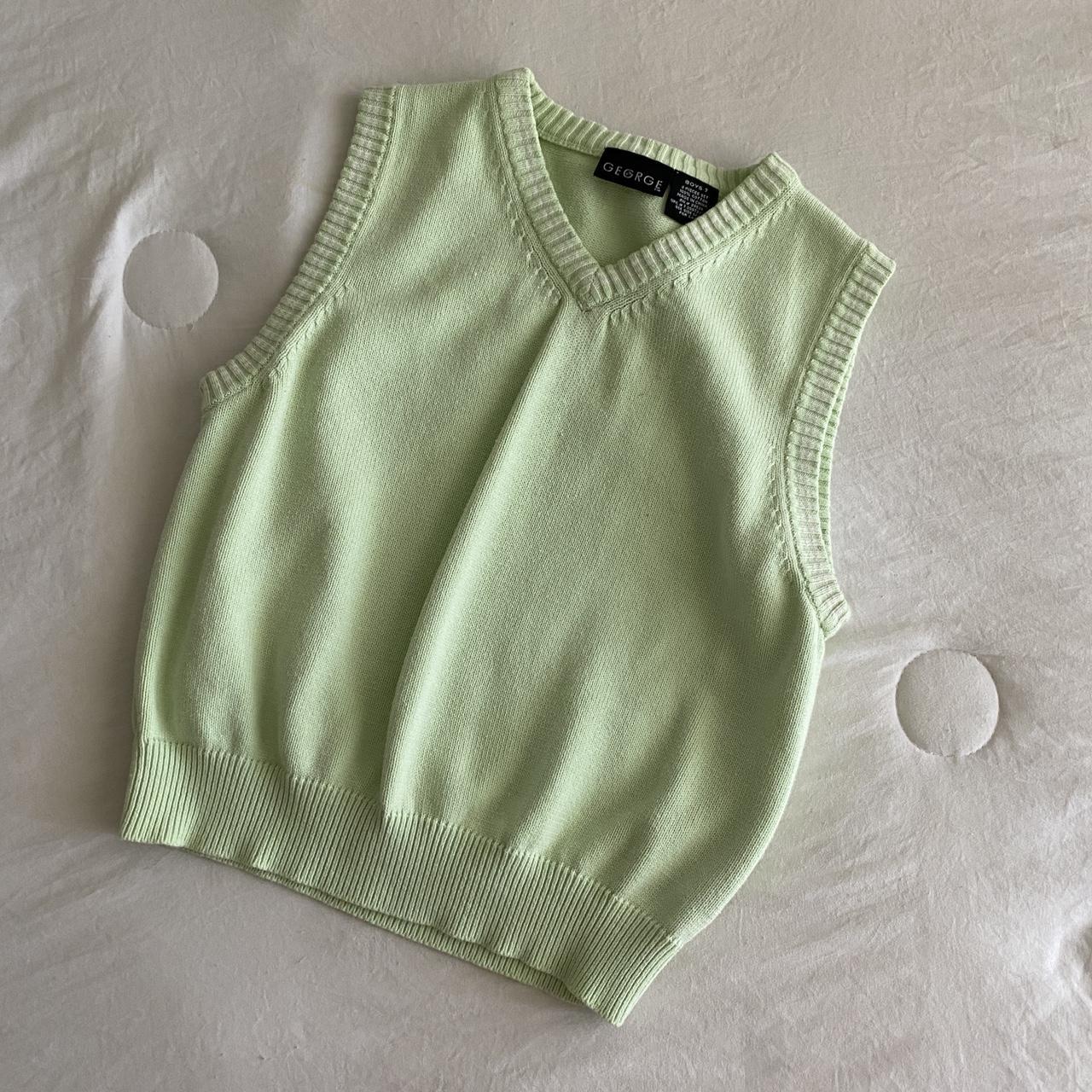 Light green sweater vest sale