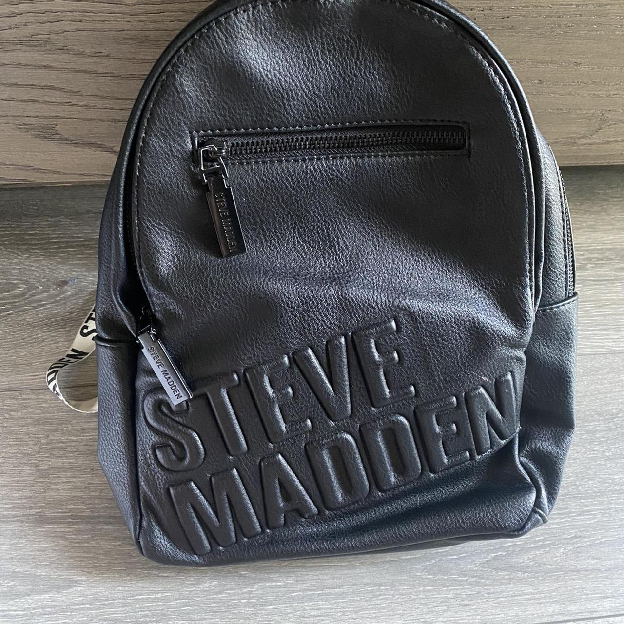 Steve Madden Bag Black and White Used Good - Depop