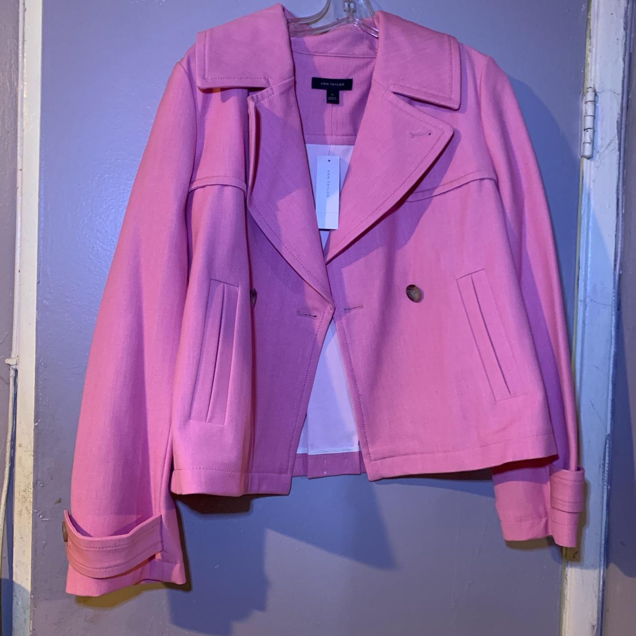 Ann taylor hot sale pink coat