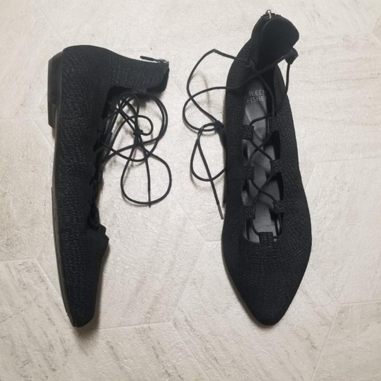 Eileen fisher black hot sale suede shoes