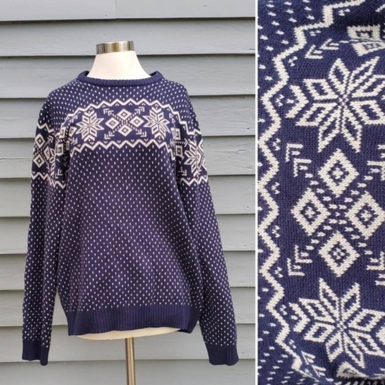 Vintage 90s y2k Izod Fair Isle lcelandic Ski Apres Depop