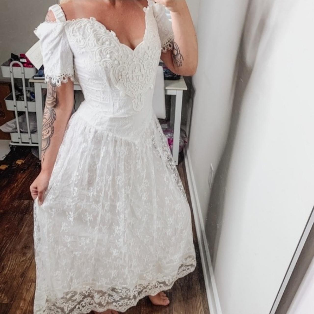 Vintage 90s y2k Scott McClintock White Lace Boho Depop