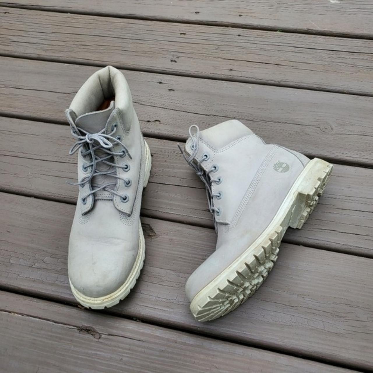 Timberland 6 Premium Gray Suede Leather Punk Grunge. Depop