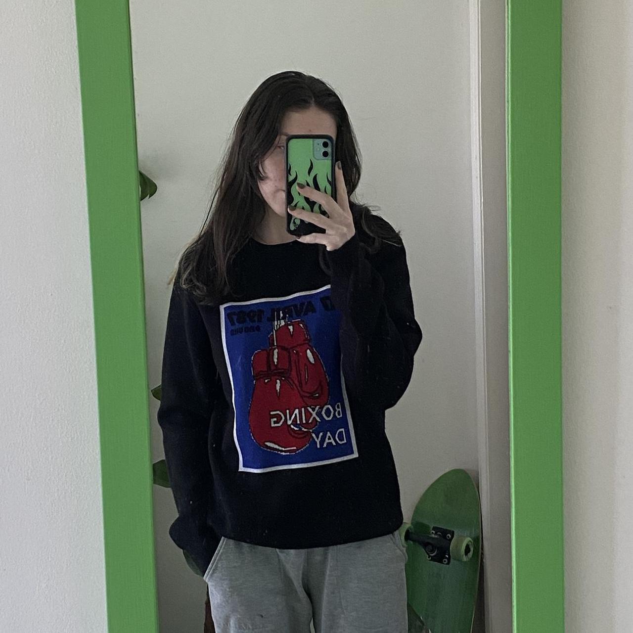 BOXING PRINT KNIT GXG jeans sweater Boxing glove... Depop