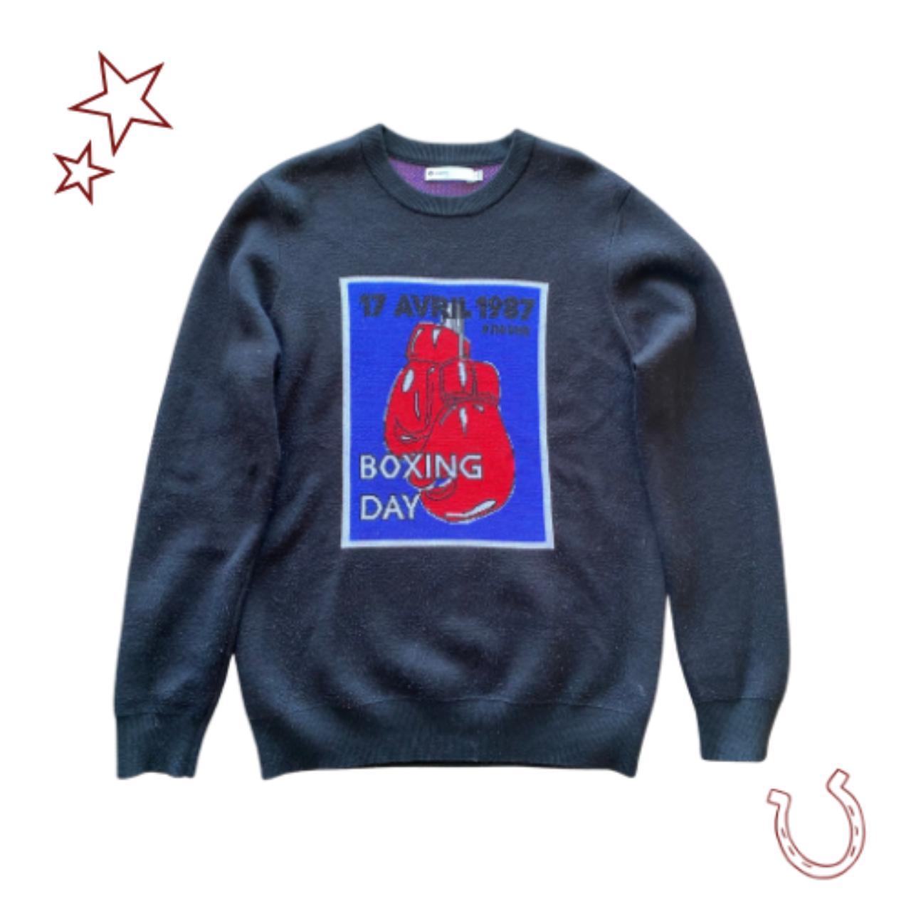 BOXING PRINT KNIT GXG jeans sweater Boxing glove... Depop