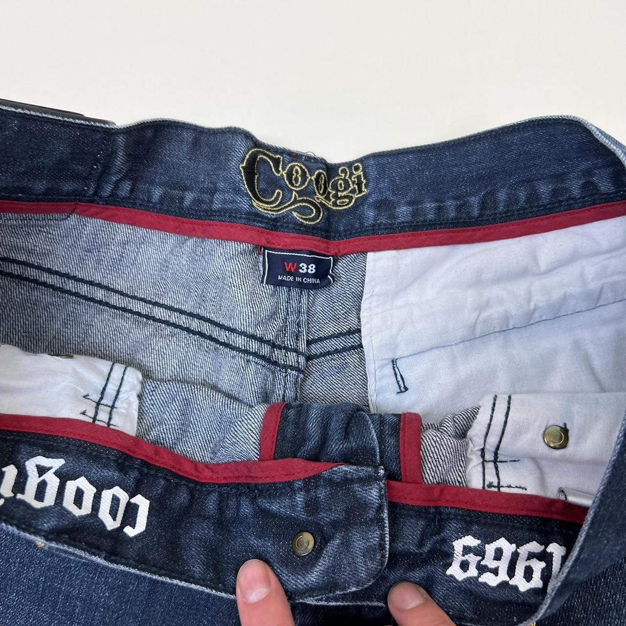 Coogi Men's Blue and White Jeans (4)
