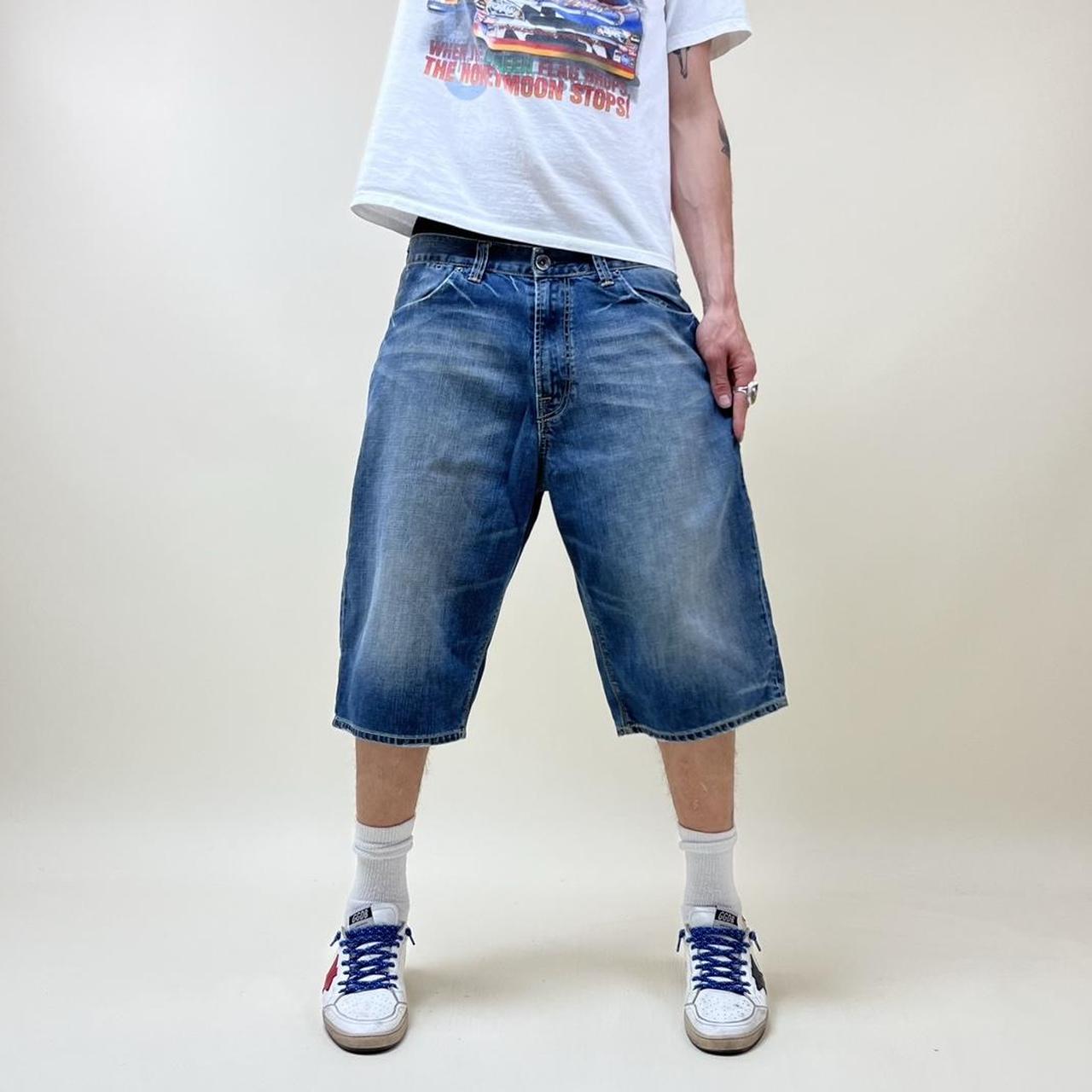 Ed hardy jeans baggy vintage jorts 90s y2k Ed hardy... - Depop