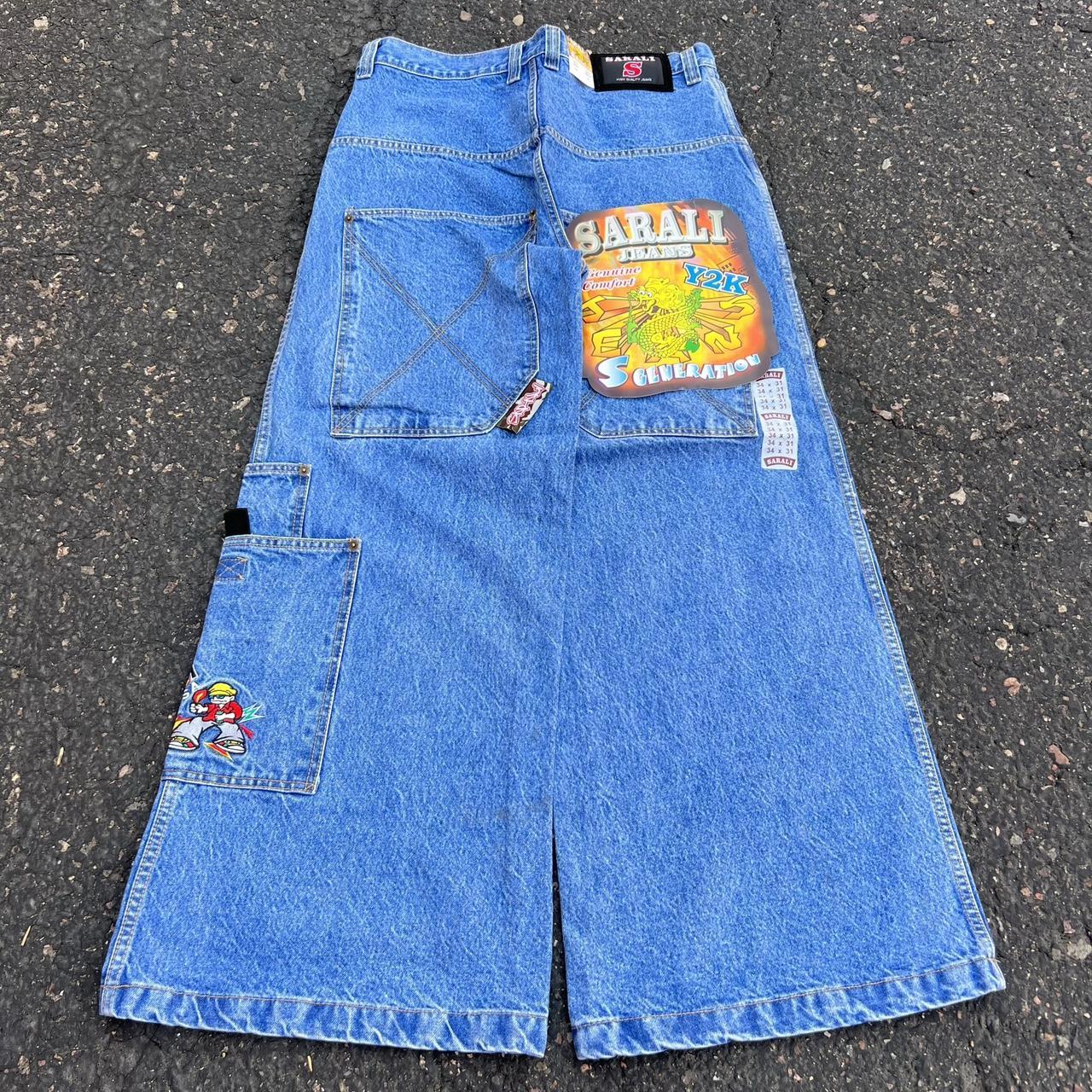 Fire jnco style jeans. These vintage late 90s y2k... - Depop