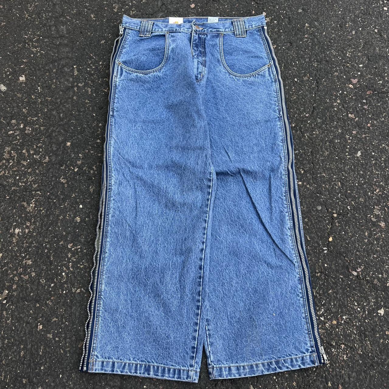 Fire jnco style jeans 14.5 IN LEG OPENING. These... - Depop