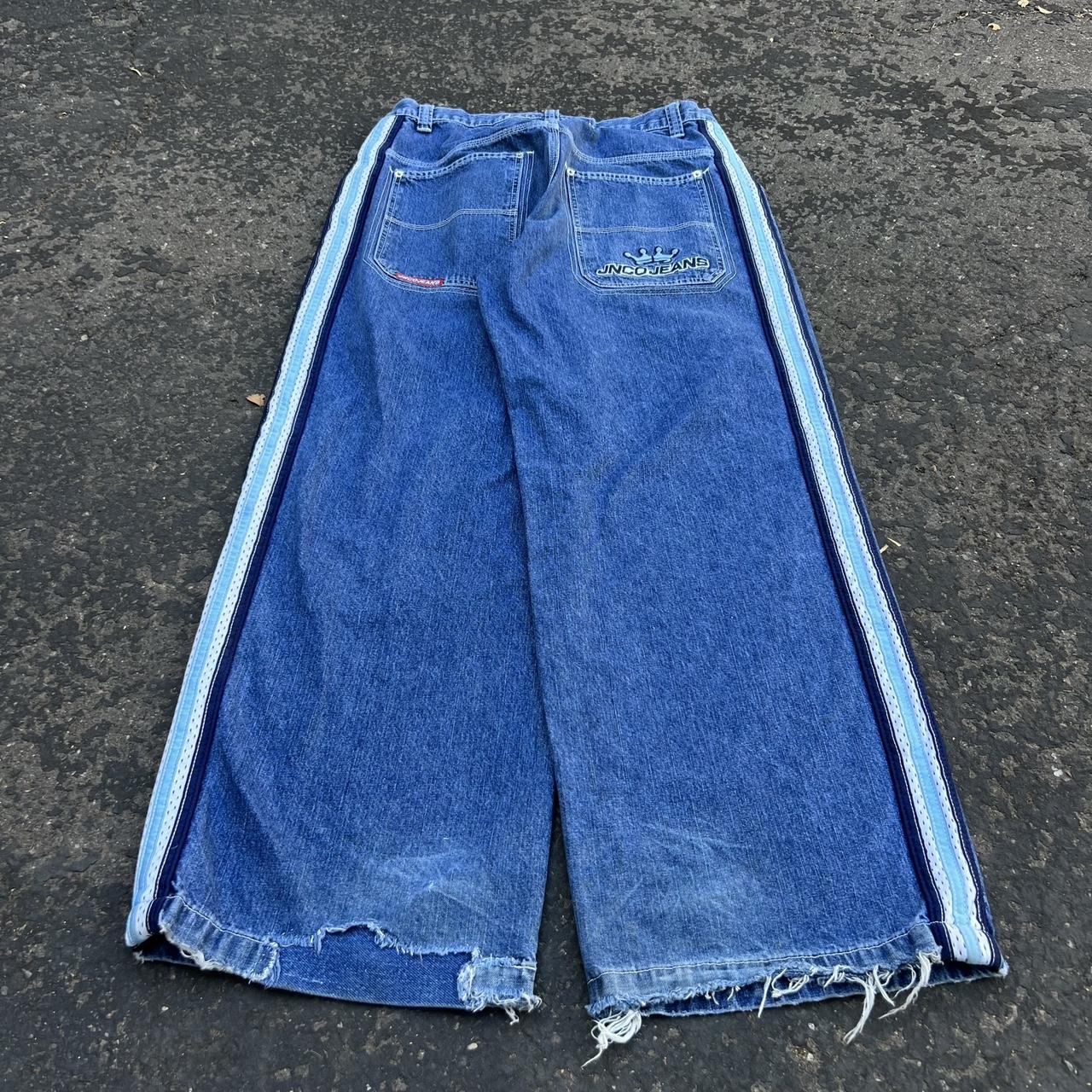 GRAIL jnco jeans. Vintage 90s tribal stripe jncos.... - Depop