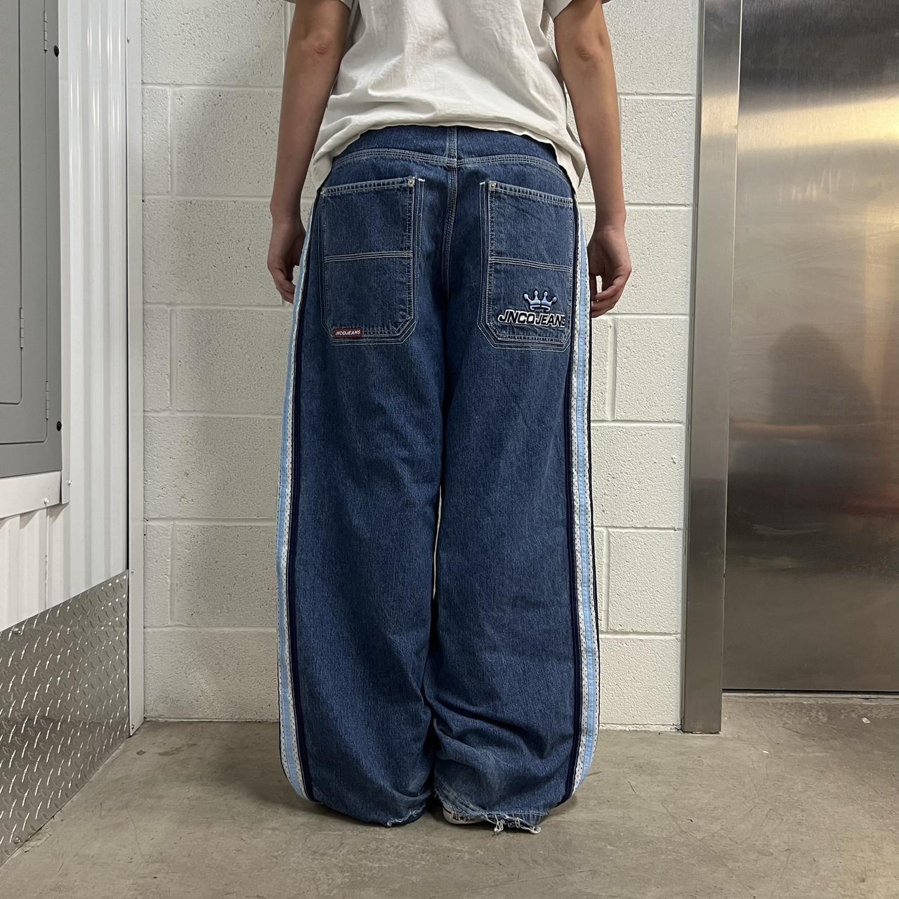 GRAIL jnco jeans. Vintage 90s tribal stripe jncos.... - Depop