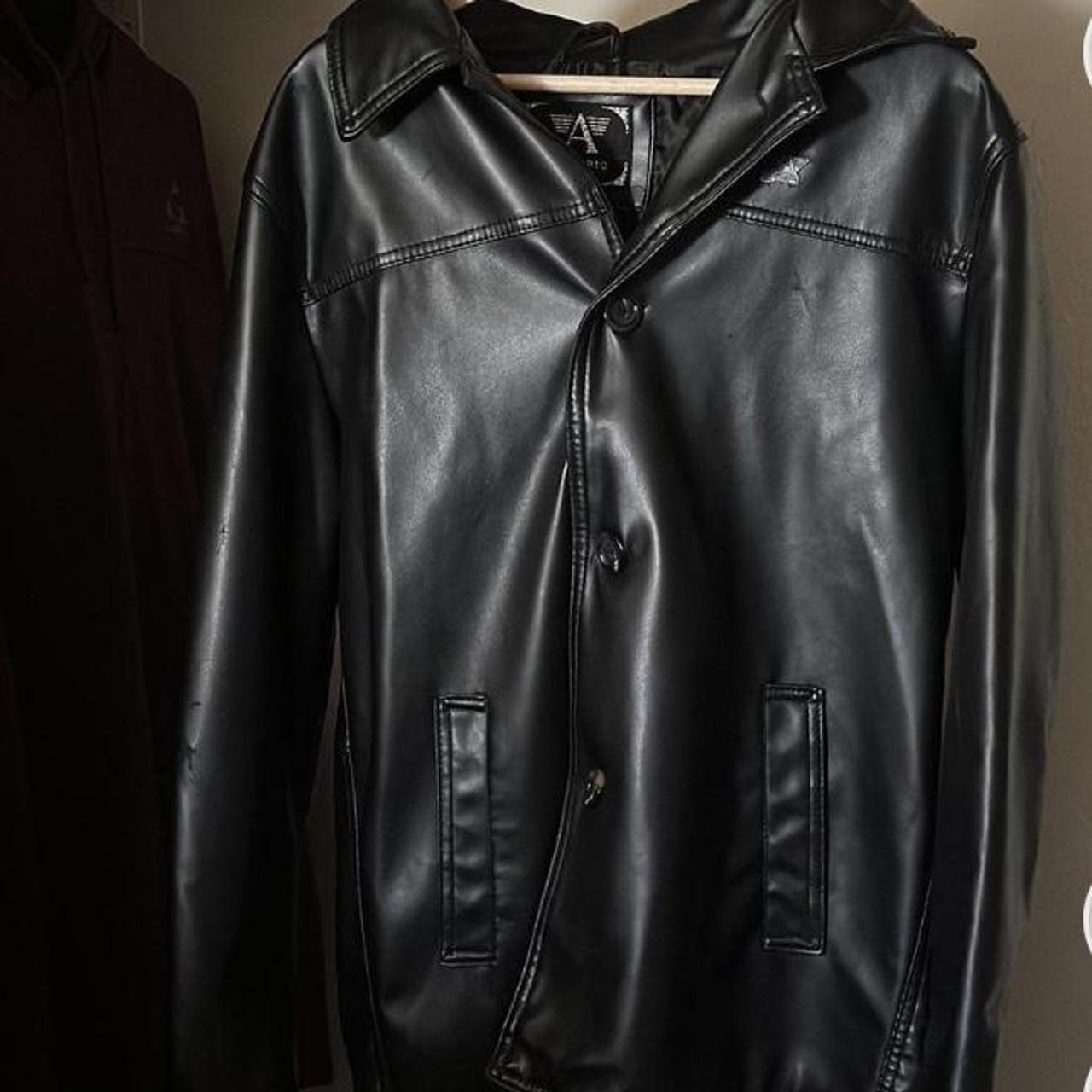 Emporio collezione hotsell leather jacket