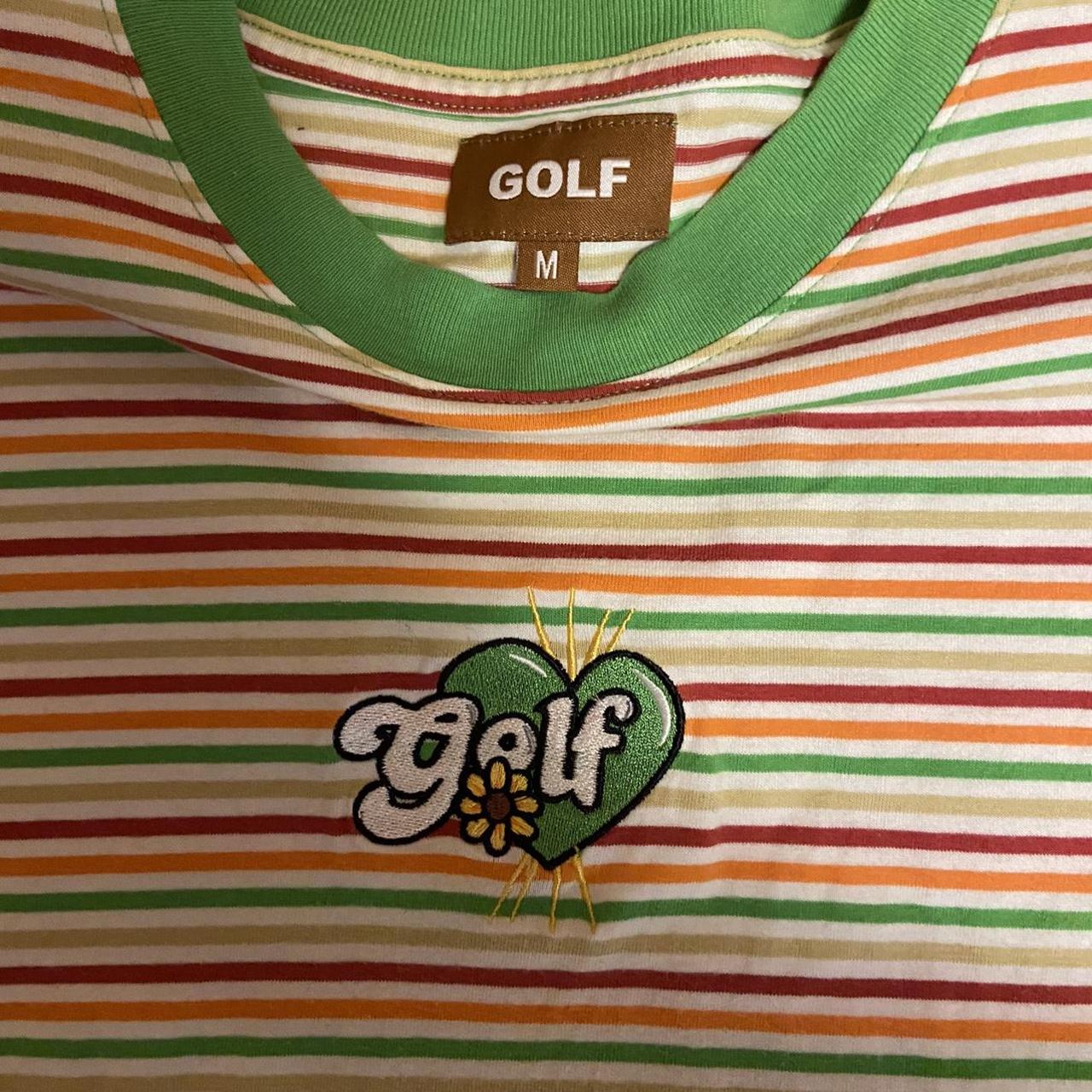 GOLF WANG STRIPED TEE WORN A FEW TIMES GOLFWANG... Depop