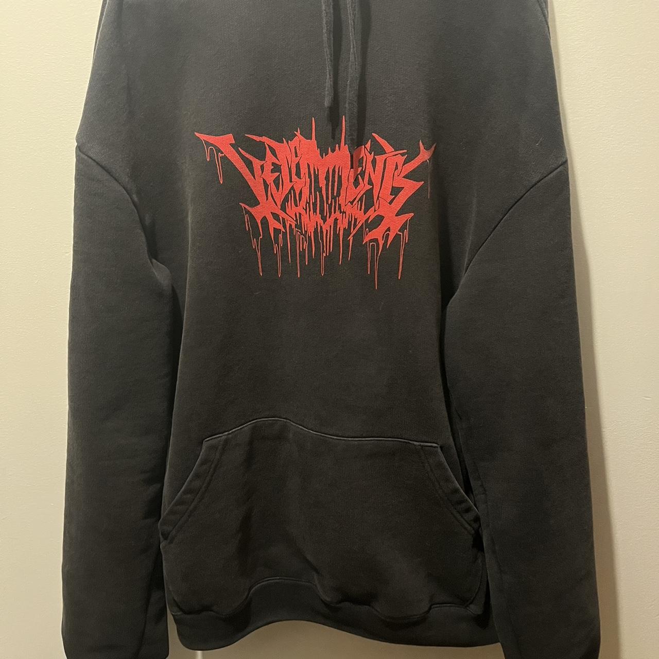 IG: @WQSABI Vetements 2018 Tour hoodie Size XS fits... - Depop