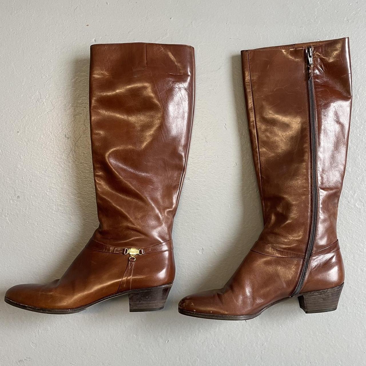 SALVATORE FERRAGAMO BOOTS Super cute leather Depop