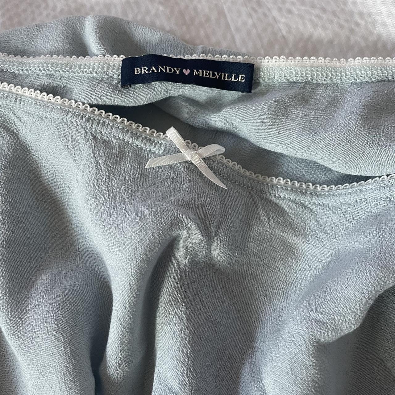 Cutest ever light blue brandy melville slip... - Depop
